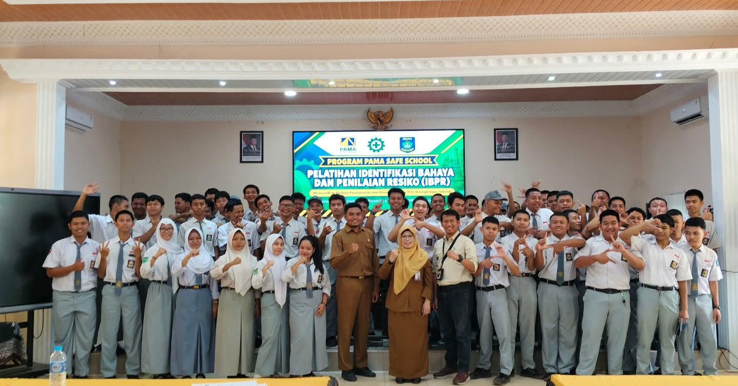 Wujudkan Budaya K3, SMKN 2 Banjarbaru Bersinergi dengan PT Pamapersada Nusantara Gelar Program PAMA Safe School