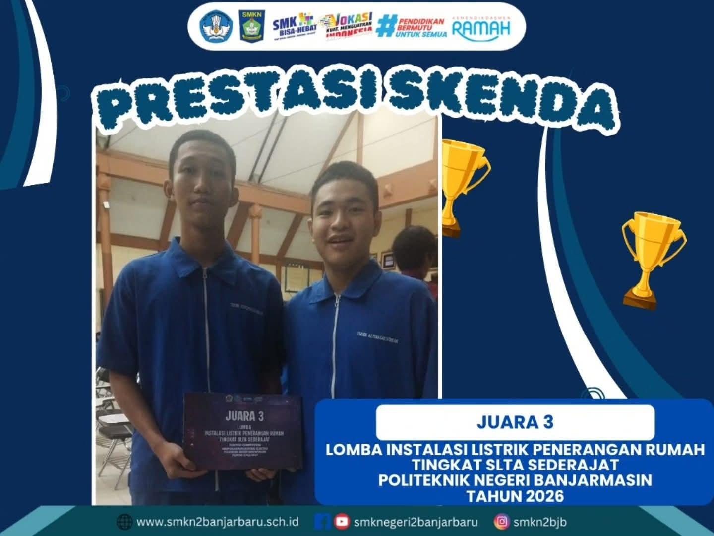 *TIM TKTL SKENDA RAIH JUARA 3 LOMBA INSTALASI LISTRIK POLIBAN 2026*